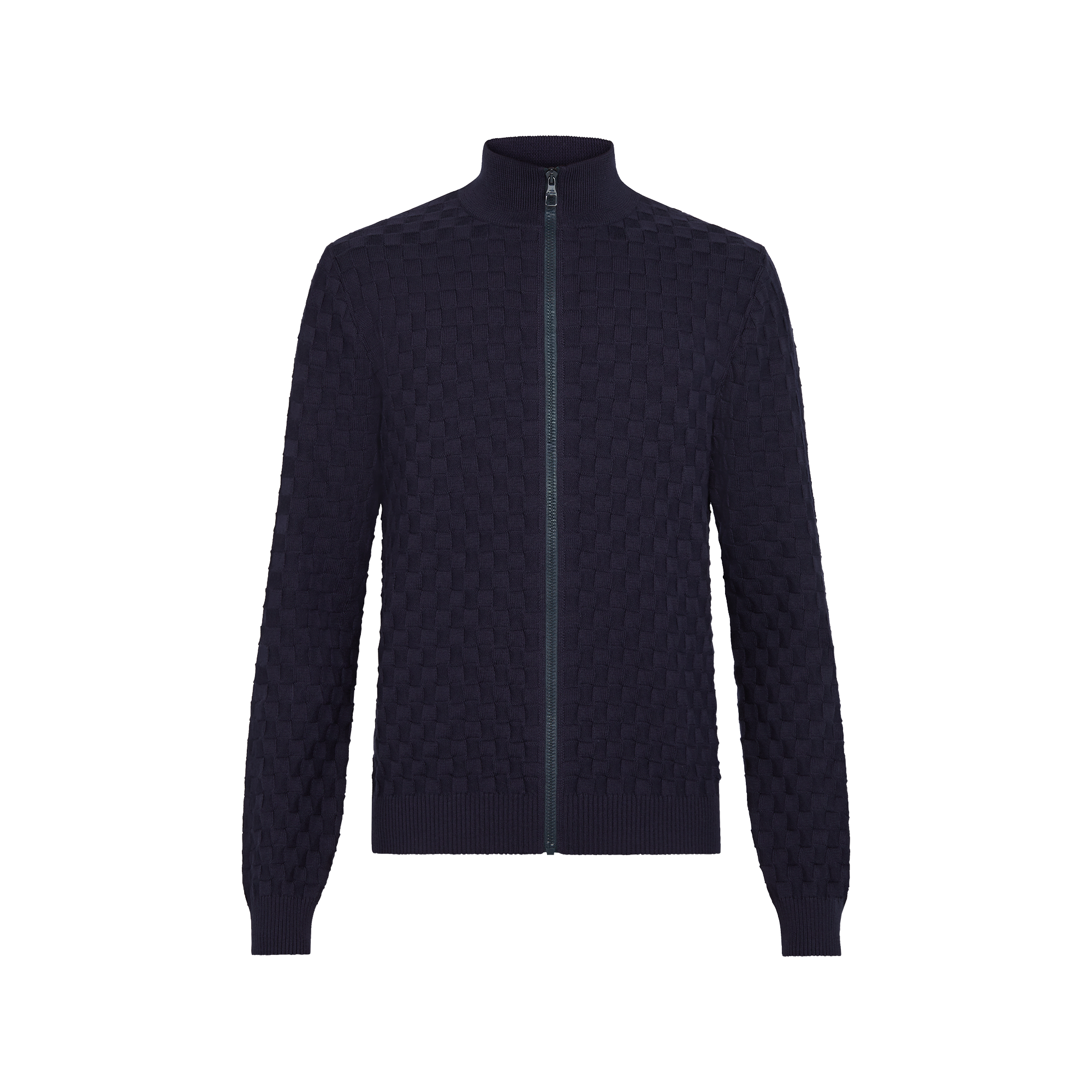 ルイヴィトン ダミエ柄 ジップアップカーディガン LOUIS VUITTON ルイヴィトン ダミエ柄 ジップアップカーディガン LOUIS